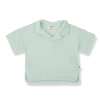 Muntgroene badstof polo - Soller green